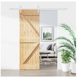 vidaXL Klizna vrata s priborom za montažu 70 x 210 cm masivna borovina Cijene