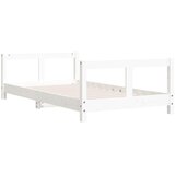  Okvir za dječji krevet bijeli 80 x 160 cm od masivne borovine | shoptok.hr