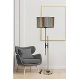 Opviq felix mat krom lambader silindir renkli abajurlu multicolor floor lamp