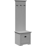  Ormar za predsoblje s kukama "BODO" sivi 50x40x157 cm | shoptok.hr