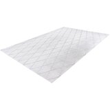 Kayoom PREPROGA Vivica 225 Weiß / Graublau 80/150 cm taftano siva, bela | Shoptok.si