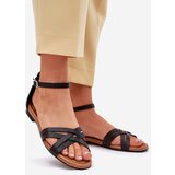 Maciejka Women's Leather Sandals On Flat Heel | Shoptok.si