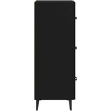  Komoda crna 34,5 x 34 x 90 cm od konstruiranog drva | shoptok.hr