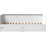  Dnevni krevet s ladicama bez madraca bijeli 90x200 cm | shoptok.hr
