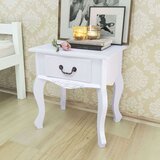  Nočna Omarica 2 kosa MDF Bele Barve - Nočna Omarica, (21433566) | Shoptok.si