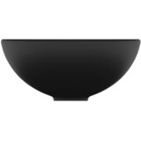  Luksuzni okrugli umivaonik mat crni 32,5 x 14 cm keramički | shoptok.hr
