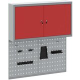  3-delni orodjar in pegboard set za stensko montažo rdeča kovina, (22048525) | Shoptok.si