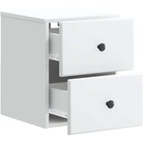  Stenski nočni omarici s predalom 2 pcs Bela 34,5 x 33 x 40 cm, (5000233637) | Shoptok.si