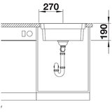 Blanco sudoper ETAGON 500-IF InFino INOX 18/10, pribor inox nosači, bez dalj. upr. | shoptok.hr