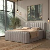 Premium Living Postelja Boxspring Lina, Svetlo Siva, 160x200 | Shoptok.si