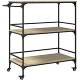 Furnova Kuhinjski voziček sonoma hrast 100,5x50x105 cm inženirski les, (21951332) | Shoptok.si