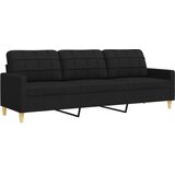  2-dijelni set sofa crni od tkanine | shoptok.hr