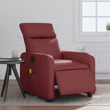vidaXL električni masažni naslanjač vinsko rdeče umetno usnje | Shoptok.si