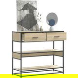 vidaXL Klubska mizica sonoma hrast 90x35x80 cm inženirski les | Shoptok.si