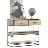 vidaXL Konzolni stol boja hrasta sonome 90x35x80 cm konstruirano drvo Cijene