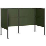  Ekran za kante za smeće 167 x 85 x 113 cm Čelik - Maslinastozelena 167 cm bez uzorka | shoptok.hr