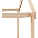 Krevet na kat s krovom 90 x 200 cm od masivne borovine | shoptok.hr
