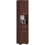 Fin Visoka Kopalniška Omara, 2 Vrata, 1 Predal In 1 Odprt Predel, Wenge, (5000333336)