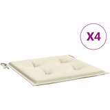  Jastuci za vrtne stolice 4 kom krem 40x40x4 cm od tkanine | Shoptok.si