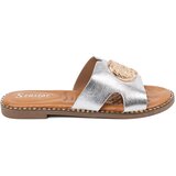 SEASTAR Silver flip-flops with gold decoration | Shoptok.si