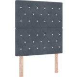 vidaXL Okvir kreveta s madracem Tamno siva 80x200 cm Baršun | shoptok.hr