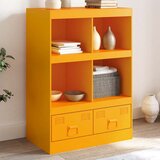 Maison Chic Komoda - Predalnik gorčično rumena 67x39x95 cm jeklo, (21715802) | Shoptok.si