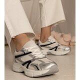 Gemre Silver women's sports sneakers with glitter Bakari | Shoptok.si