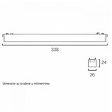  magnetic slim svetiljka LED26-18T 18W 3000K 24° 48V dc crna | ePonuda.com