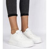 Gemre Women's white sneakers with thick soles Rossio | Shoptok.si