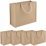  Torbe od jute 5 Prirodna 42 x 33 x 19 cm 100% Jut Slike