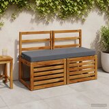  Jastučići za klupe - 2 dijela SOEST 2 kom. 100% poliester Plava - Plava 100 x 40 x 8 cm Melange | shoptok.hr
