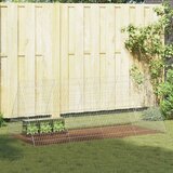 vidaXL Kletka za zajce srebrna 215 x 100 x 85 cm Cinkana jeklena | Shoptok.si