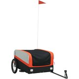 Prikolica Kolesarska prikolica črna in oranžna 45 kg železo | Shoptok.si