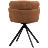 WOOOD Konjak smeđa podstavljena blagovaonska stolica s naslonima za ruke Fenne – | shoptok.hr