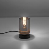 Just LIGHT. 11310-18 - Stona lampa PASQUAL 1xE27/40W/230V crna/kaučukovo drvo | Eponuda.com