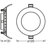 Osram led ugradno plafonsko svetlo slim LED/8W/230V 3000K | Eponuda.com