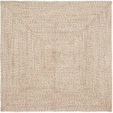  Tepisi za područja Prirodna i bijela 120 x 120 cm Juta | shoptok.hr