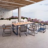Bessagi Garden Vrtna Miza Ruby, Temno Siva, Barva Tikovine, 210x100 | Shoptok.si
