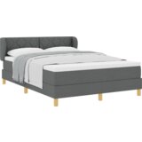 vidaXL uzglavlje kreveta s madracem - Tamno sivo, 140x190 cm, Tkanina | shoptok.hr