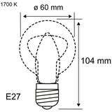  LED prigušiva sijalica FILAMENT E27/6W/230V 1700K - Paulmann 28522 | Eponuda.com