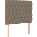  Posteljni okvir z vzglavjem taupe 100x200 cm blago, (20794822) | Shoptok.si
