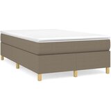  Krevet s oprugama i madracem smeđesivi 120 x 190 cm od tkanine | shoptok.hr