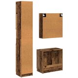  Set ormarića za kupaonicu Staro drvo Konstruirano drvo | shoptok.hr