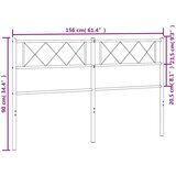  Metalno uzglavlje crno 150 cm | shoptok.hr