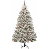  Umjetno božićno drvce Zelena i bijela 270 cm PVC i metal | shoptok.hr
