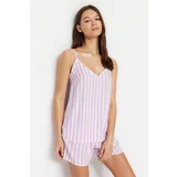 Trendyol Pajama Set - Purple - Graphic