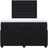  box spring s madracem crni 120 x 190 cm baršunasti | shoptok.hr