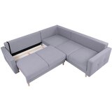 MID.YOU KOTNA SEDEŽNA GARNITURA, gladka tkanina svetlo siva | Shoptok.si