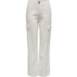 Only Hlače Onlmalfy-Caro Linen Cargo 15310985 Bela | Shoptok.si