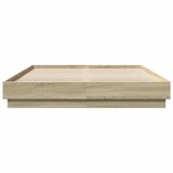  Okvir za krevet boja hrasta 160x200 cm od konstruiranog drva | shoptok.hr